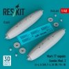 RESKIT RS48-0603 Mark 77 napalm bombs Mod. 2 (2pcs) (A-4, A-26K, F-4, AV-8B, F/A-18) (3D Printed) (1/48)